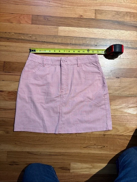 Forever 21 Pink Gingham A-Line Mini Skirt - Picture 3 of 7